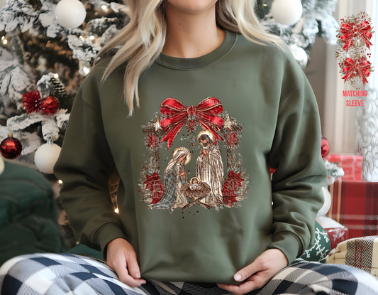 ✝️ Nativity Bow & Wreath Shirt