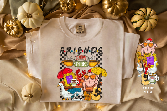 Friendsgiving Turkey Shirt 🦃🎶☕