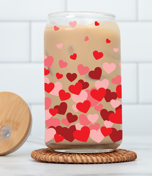 💘 Love is in the Air Glass Cup