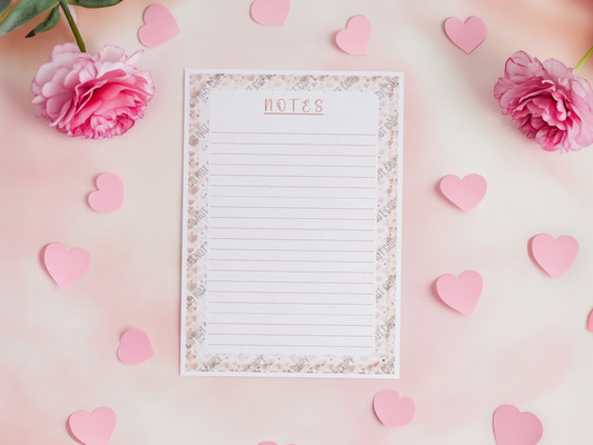 Timeless Hearts Notepad 💘